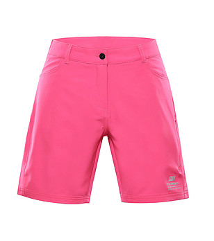 Розови дамски къси soft shell панталонки Cola с DWR и CoolDry снимка